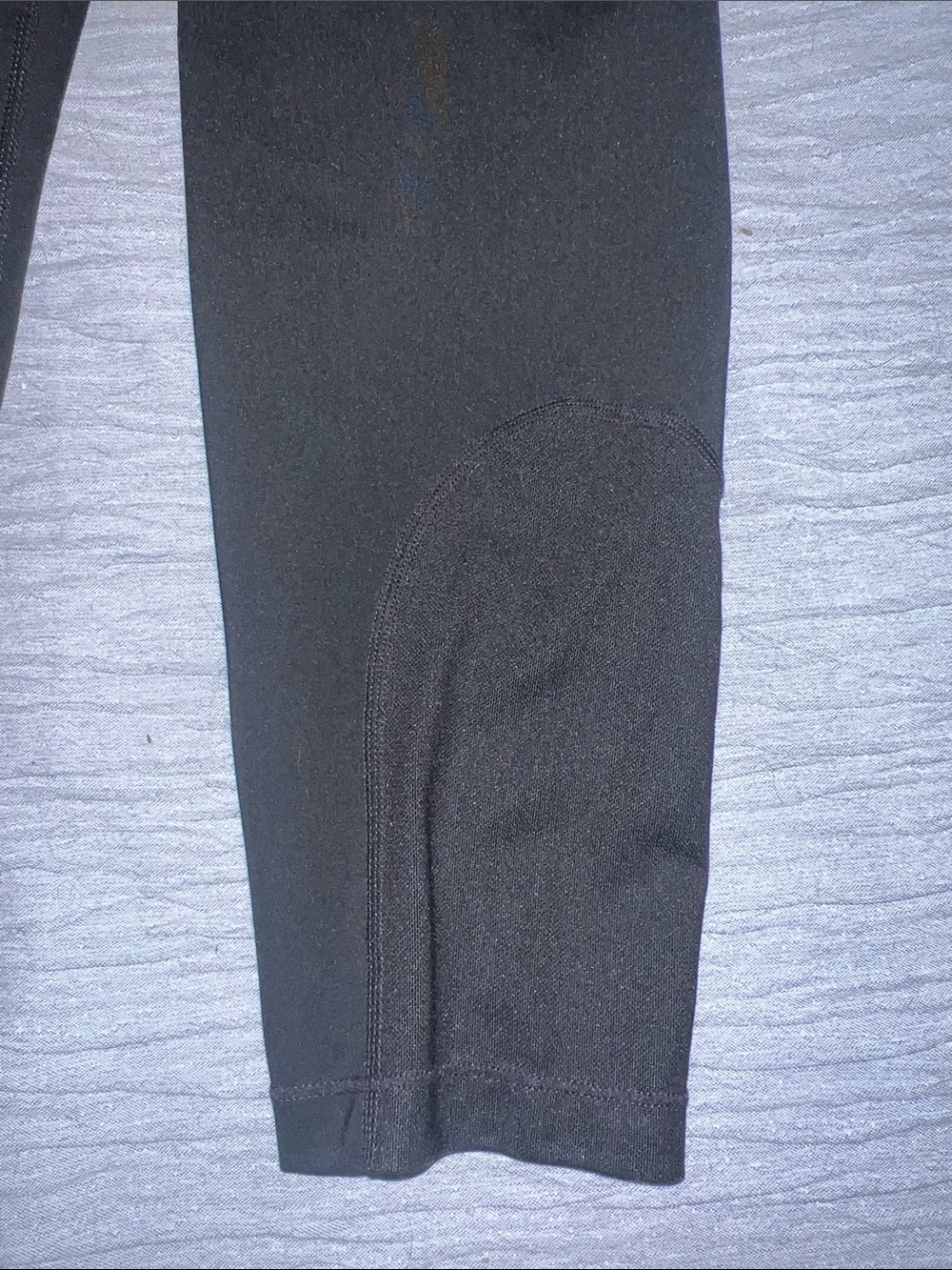 Nike Black Capri Leggings with White Swoosh and NIKE PRO Waistband - Picture 3 of 6